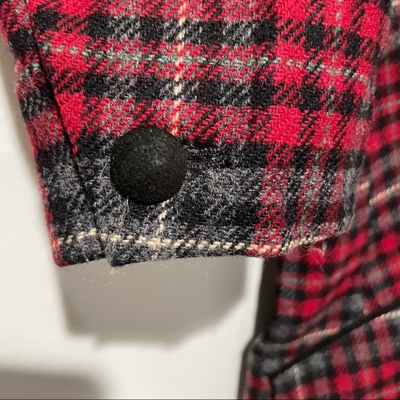 Vintage Laura Ashley Plaid Blazer Wool Deadstock - Picture 7 of 9